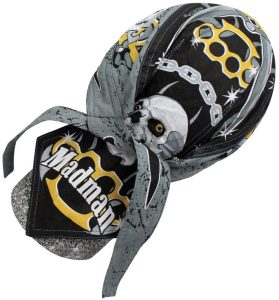 CPS46643.jpg Danbanna Madman Skull Print Headwrap - Terry Cloth Sweatband
