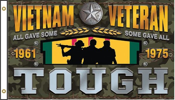Flags Vietnam Veteran Tough Flag 3 x 5 Tribute