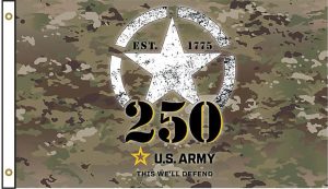CPS50306.jpg Flags Army 250th Anniversary Flag 3 x 5 Feet