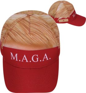 CPSSHRRDV.jpg Trump Hair Embroidered Six Panel Cap - Novelty