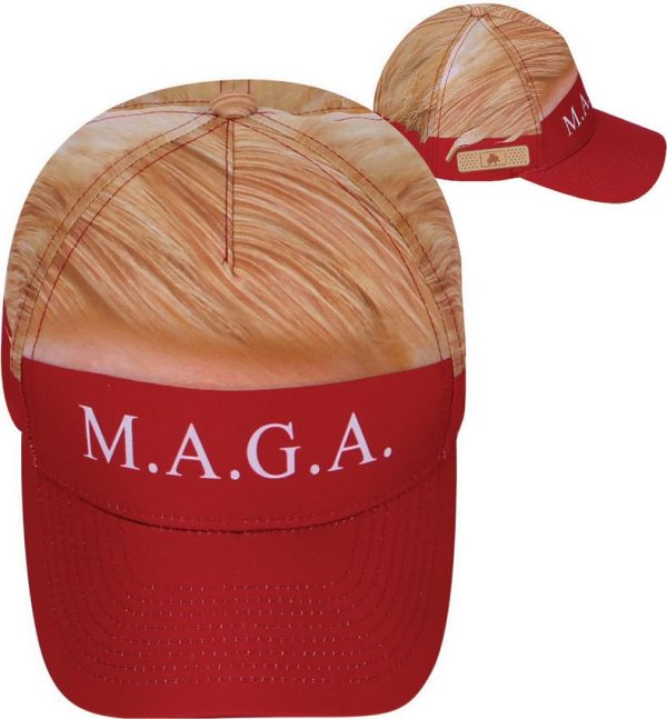 CPSSHRRDV.jpg Trump Hair Embroidered Six Panel Cap - Novelty