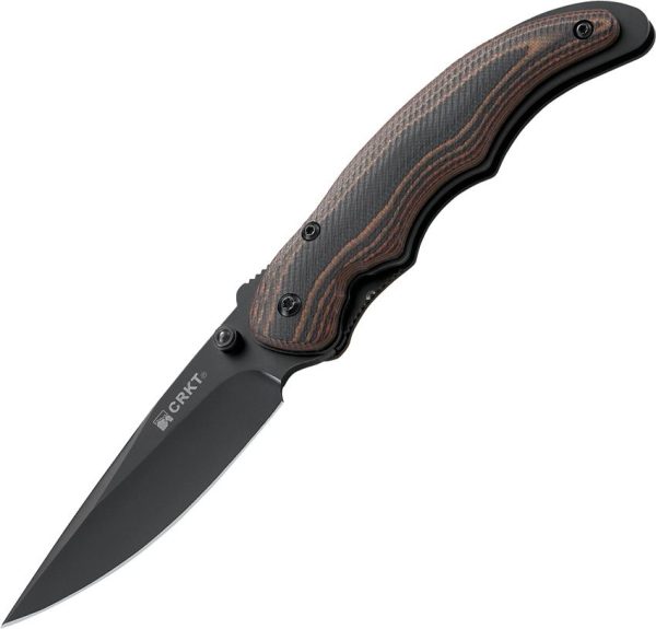 CR1105K.jpg CRKT Endorser Assisted - G10 Handle Drop Point Black