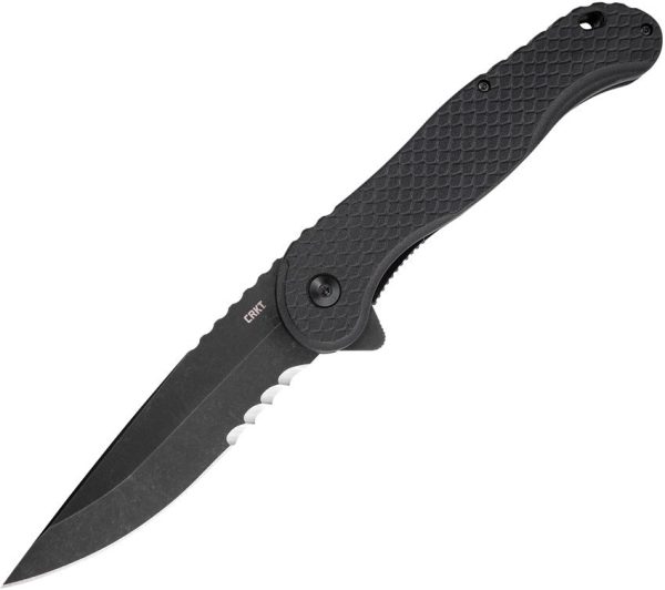 CR2267.jpg CRKT Taco Viper Linerlock Serrated - Black GRN