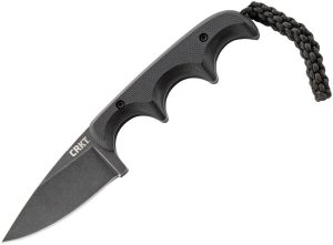 CRKT Minimalist Stonewash 5Cr15MoV - Black G10 Neck Knife