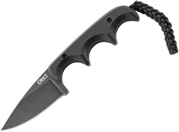 CRKT Minimalist Stonewash 5Cr15MoV - Black G10 Neck Knife