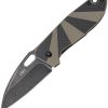 CRKT Heron Framelock - Tan G10 Carbon Fiber