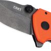 CRKT Squid Compact Orange D2 Framelock Knife