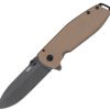 CRKT Squid XM Brown D2 Assisted Framelock Knife