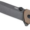 CRKT Squid XM Brown D2 Assisted Framelock Knife