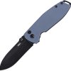 CRKT Squid XM Gray D2 Button Lock Knife
