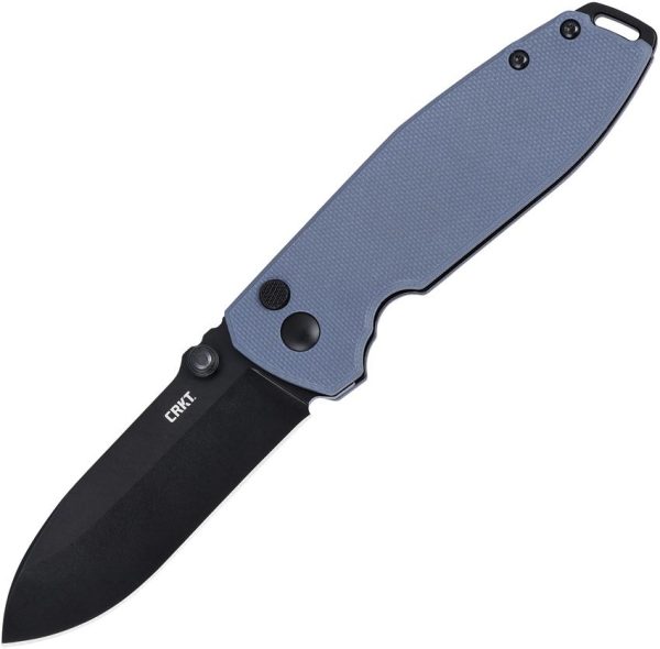 CRKT Squid XM Gray D2 Button Lock Knife