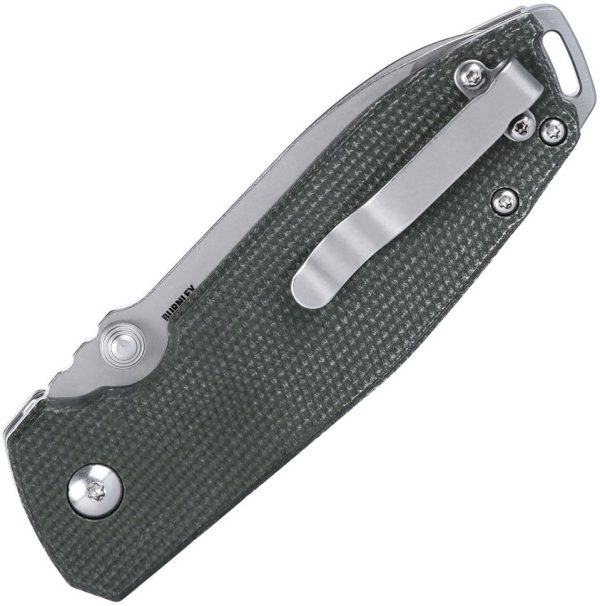 CRKT Squid XM Green Micarta Button Lock Knife