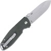 CRKT Squid XM Green Micarta Button Lock Knife