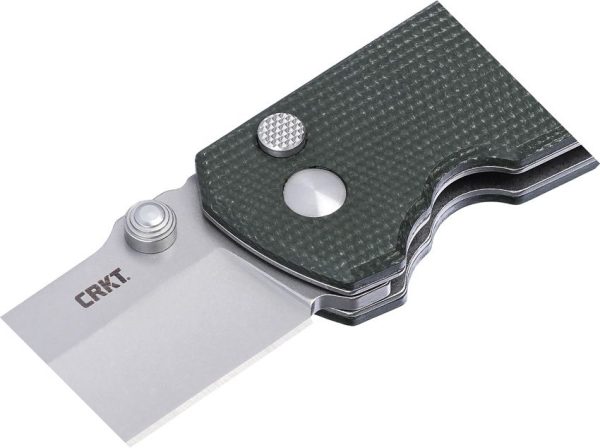 CRKT Squid XM Green Micarta Button Lock Knife