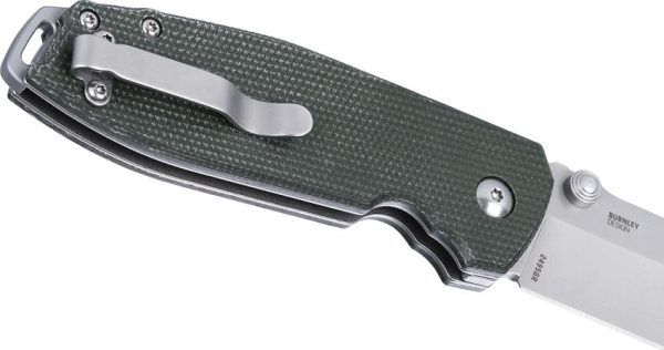 CRKT Squid XM Green Micarta Button Lock Knife