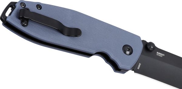 CRKT Squid XM Gray D2 Button Lock Knife