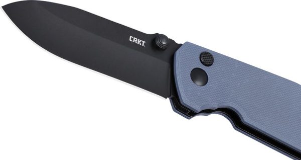 CRKT Squid XM Gray D2 Button Lock Knife