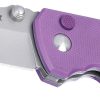 CRKT Squid XM Purple Sandvik Button Lock Knife