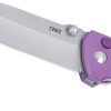 CRKT Squid XM Purple Sandvik Button Lock Knife