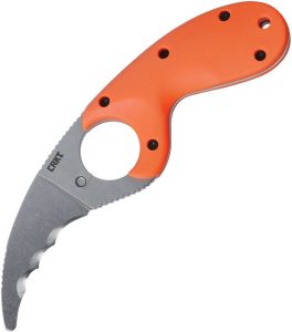CR2511ER.jpg CRKT Bear Claw Fixed Blade - Orange GRN Handle