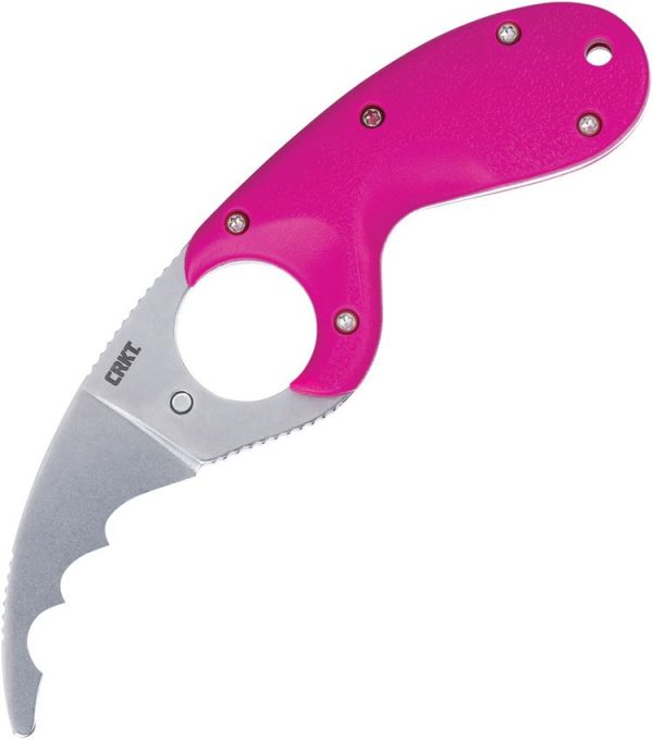 CR2511F.jpg CRKT Bear Claw Fixed Blade - Pink GRN Handle