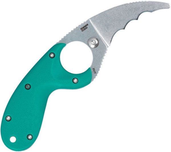 CR2511T_add_02.jpg CRKT Bear Claw Fixed Blade - Teal GRN Handle