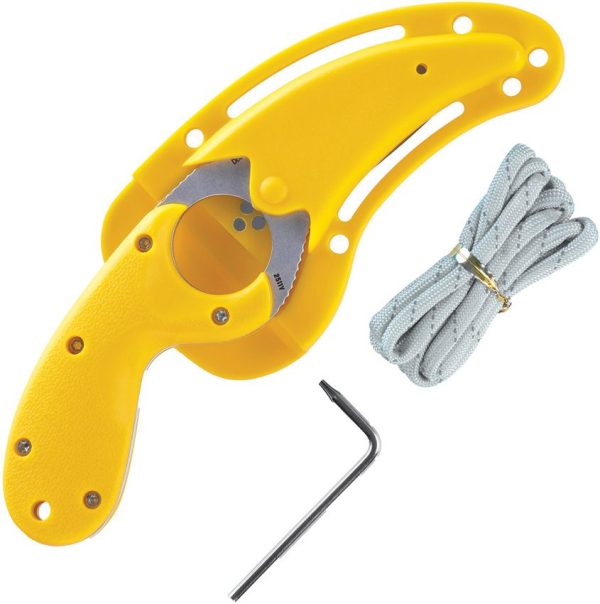 CRKT Bear Claw Fixed Blade - Yellow GRN Handle
