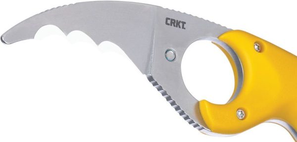 CRKT Bear Claw Fixed Blade - Yellow GRN Handle
