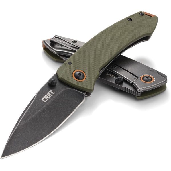 CRKT Tuna Framelock Folding Knife - Green G10