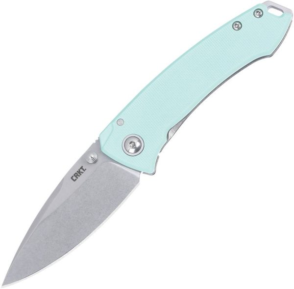 CR2522B.jpg CRKT Tuna Compact Framelock - Aqua Blue G10