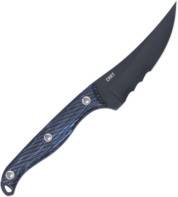 CRKT Clever Girl Fixed Blade Serrated - Blue G10