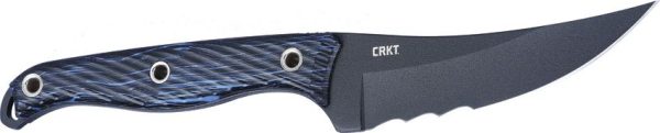 CRKT Clever Girl Fixed Blade Serrated - Blue G10