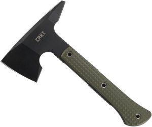 CR2726.jpg CRKT Jenny Wren Tomahawk - Three Edge Green Handle