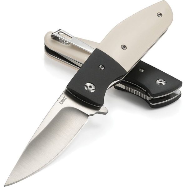 CRKT Curfew Linerlock A/O White - 8Cr13MoV