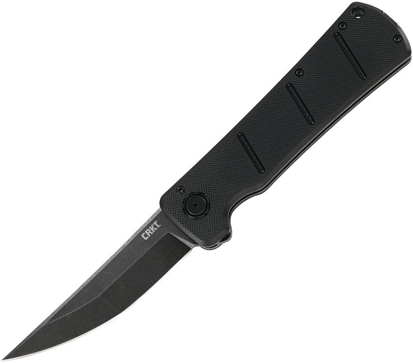 CR2908.jpg CRKT Inazuma No Ken Deadbolt Assisted Opening Folding Knife D2 Black