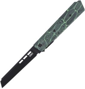 CRKT Zephyr Linerlock Green - TiNi Coated