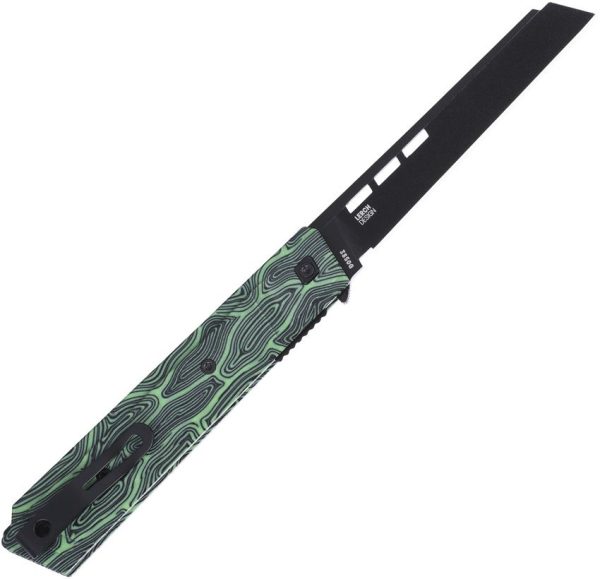 CRKT Zephyr Linerlock Green - TiNi Coated
