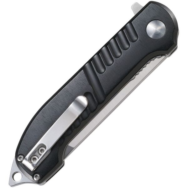 CRKT Razel GT Linerlock Folding Knife - Black Aluminum