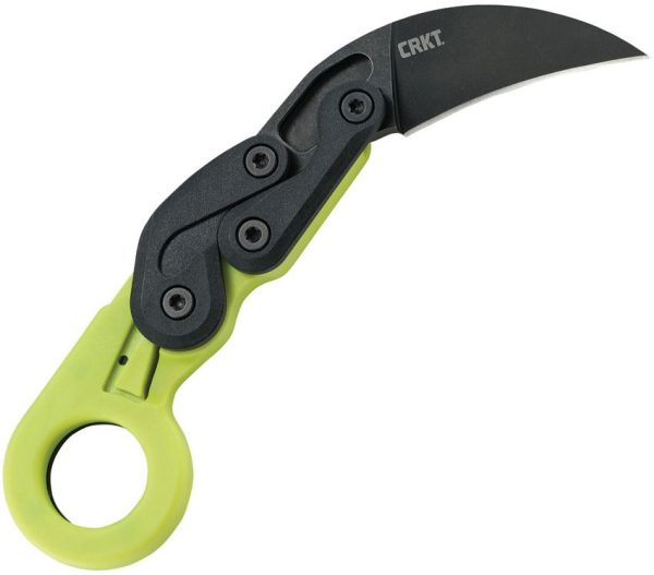 CRKT Provoke Zap Kinematic Green - Stainless Karambit