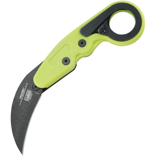 CRKT Provoke Zap Kinematic Green - Stainless Karambit