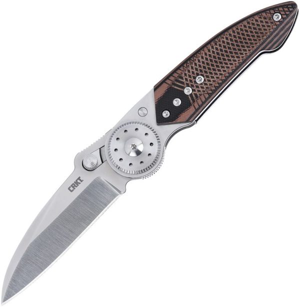 CRKT Walker Blade Lock Folding Knife Black/Brown G10