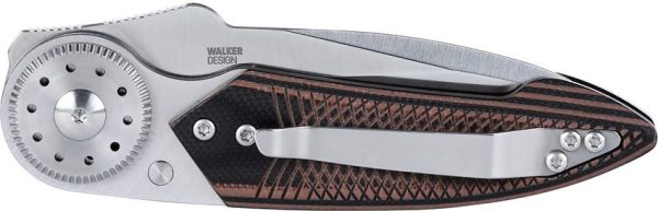 CRKT Walker Blade Lock Folding Knife Black/Brown G10