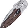 CRKT Walker Blade Lock Folding Knife Black/Brown G10