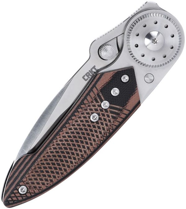 CRKT Walker Blade Lock Folding Knife Black/Brown G10
