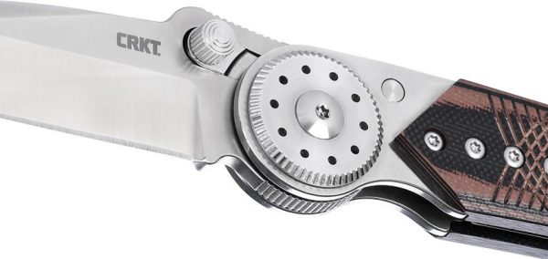 CRKT Walker Blade Lock Folding Knife Black/Brown G10