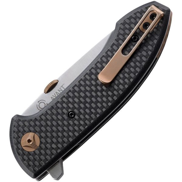 CRKT Avant Linerlock Drop Point - Carbon Fiber Handle
