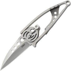CRKT Snap-Lock Drop Point - Gray Stainless Handle