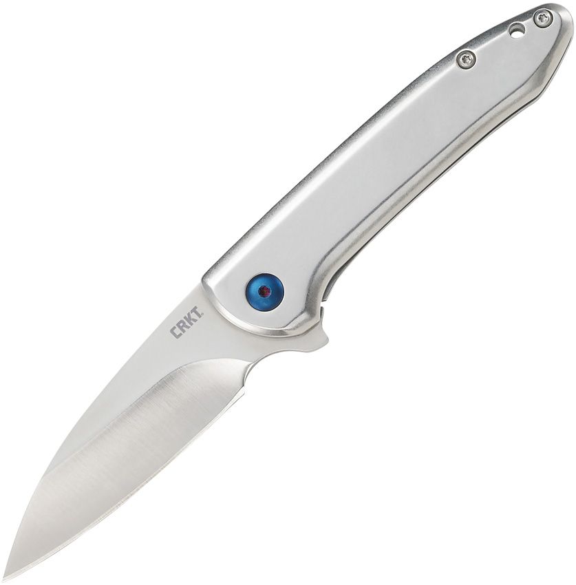 CRKT Delineation Framelock Assisted Opening Folding Knife 3" Blade Silver