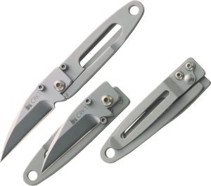 CR5520.jpg CRKT PECK Framelock Wharncliffe - Silver Stainless