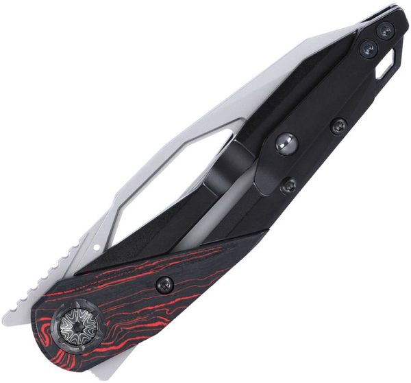 CR5702_add_01.jpg CRKT Nucleus Framelock - Black G10/Red Onlay